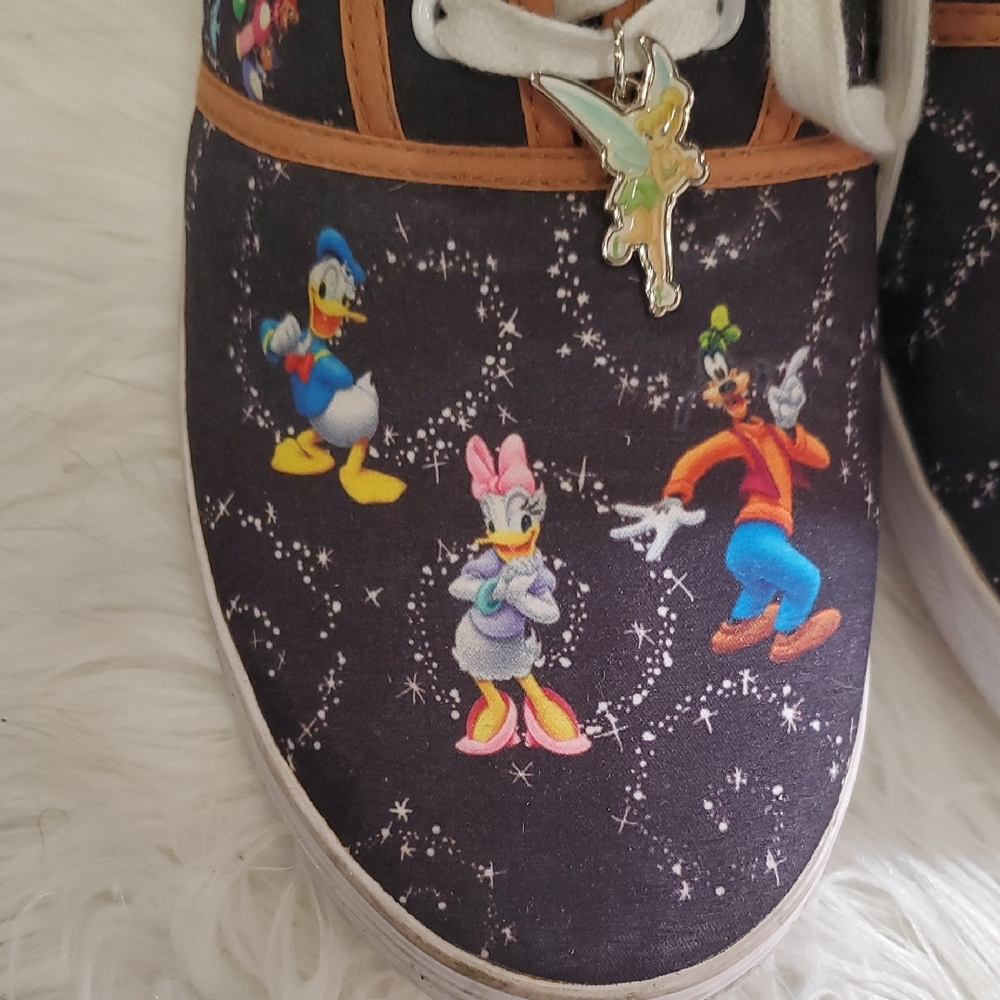 Bradley Exchange Disney Sneakers - Black with Colorful Characters - Picture 8 of 14